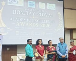 Academic Excellence Award of the Year by the Rotary Club (Mr Santosh Sir)