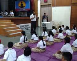 8th International Yoga Day Celebration 22-23 Gopal Sharma International School