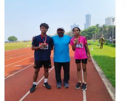  Shreya Nair and Saksham Yadav secured 1st and 2nd position respectively in 3000 metres event in CISCE regional meet 